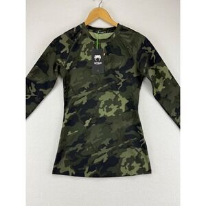 Venum Rashguard Kids Large Long Sleeve Sophia Rose Forest Camo NWT
